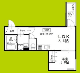 仮称）堺市東区南野田AP　B棟の物件間取画像